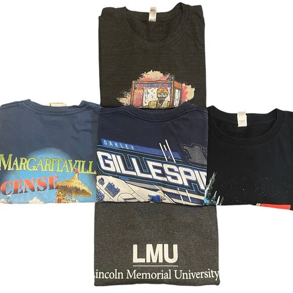 Reseller 5 Shirt Bundle LMU, Gillespie, Lego Batman, Mario, Margaritaville - Picture 1 of 13